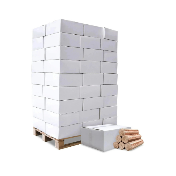 Heizfuxx BBQ Buchenholzbriketts – 972 kg Palette (54 × 18 kg) – Premium Holzbriketts für BBQ & Grill