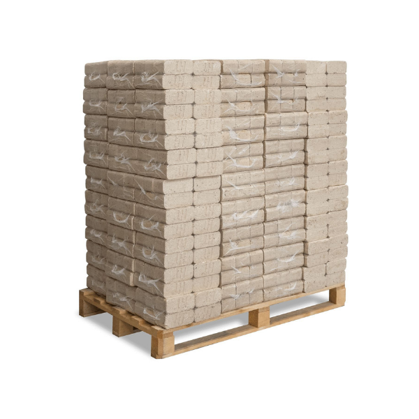 Heizfuxx RUF Classic White Hartholzbriketts – 960 kg Palette (96 × 10 kg)