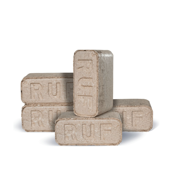 Heizfuxx RUF Original Red Hartholzbriketts – 960 kg Palette (96 × 10 kg)