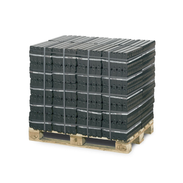 Rekord Braunkohlebriketts – 1000 kg Palette (40 × 25 kg)